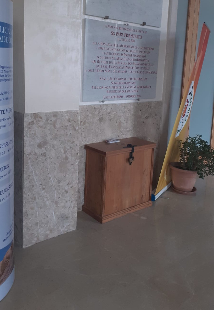 "Perlato
            del Sole" nel Santuario di Castelpetroso (IS)